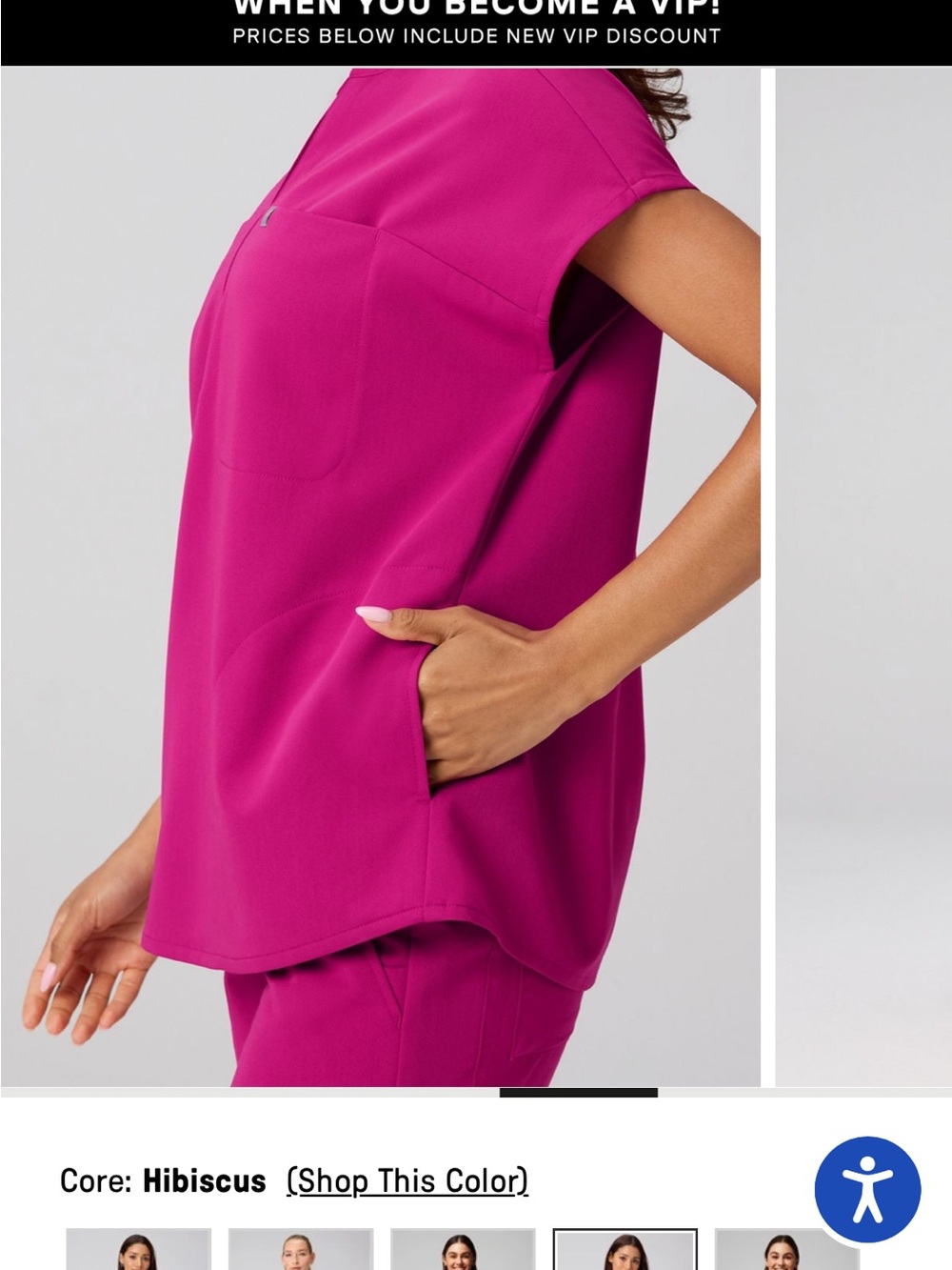 Fabletics Hibiscus Evolve Oversized Scrub Top - Picture 4 of 8
